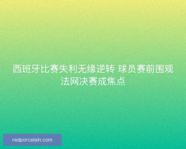 西班牙比赛失利无缘逆转 球员赛前围观法网决赛成焦点