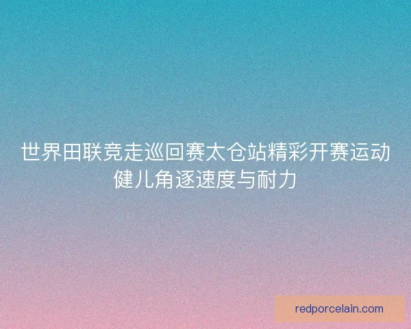 世界田联竞走巡回赛太仓站精彩开赛运动健儿角逐速度与耐力 世界田联竞走巡回赛太仓站精彩开赛运动健儿角逐速度与耐力