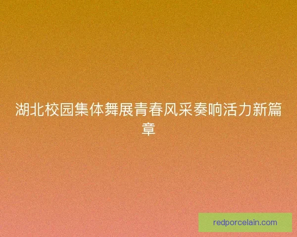 湖北校园集体舞展青春风采奏响活力新篇章